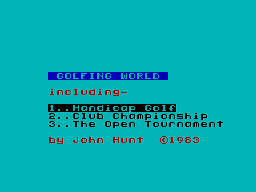 Golfing World (1983)(CP Software)